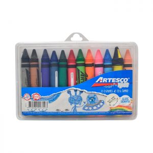 CRAYÓN ARTESCO REDONDO JUMBO X12 ESTUCHE