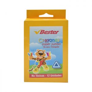 CRAYÓN BESTER TRIANGULAR SUPER JUMBO X12