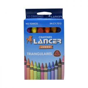 CRAYÓN LANCER TRIANGULAR JUMBO X12 7212
