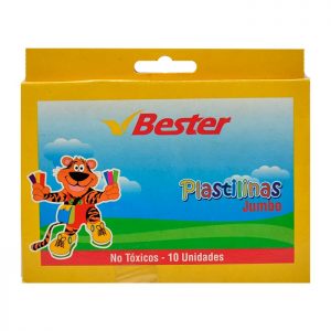 PLASTILINA BESTER JUMBO X10