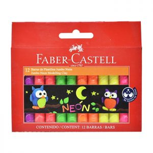 PLASTILINA FABER X12 NEÓN