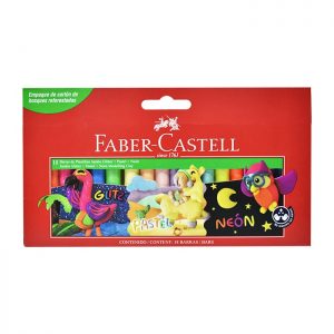PLASTILINA FABER X18 GLITER+PASTEL+NEÓN