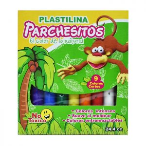 PLASTILINA PARCHESITOS X9 CORTA