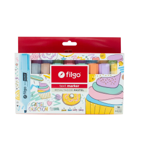 MARCADOR RESALTADOR FILGO TEXT PASTEL X18