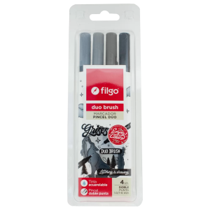 MARC P/PINCEL FILGO GRISES X4 D/P