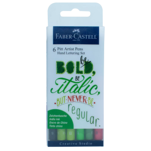 MARC P/PINCEL FABER PITT SET X6 TONOS VERDE