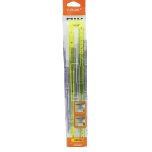 R REGLA 30CM PLÁSTICA MID Y PLUS